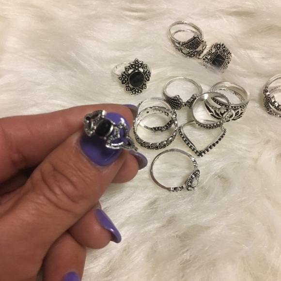 Close out sale last one! 15 pc boho ring set - Picture 5 of 7